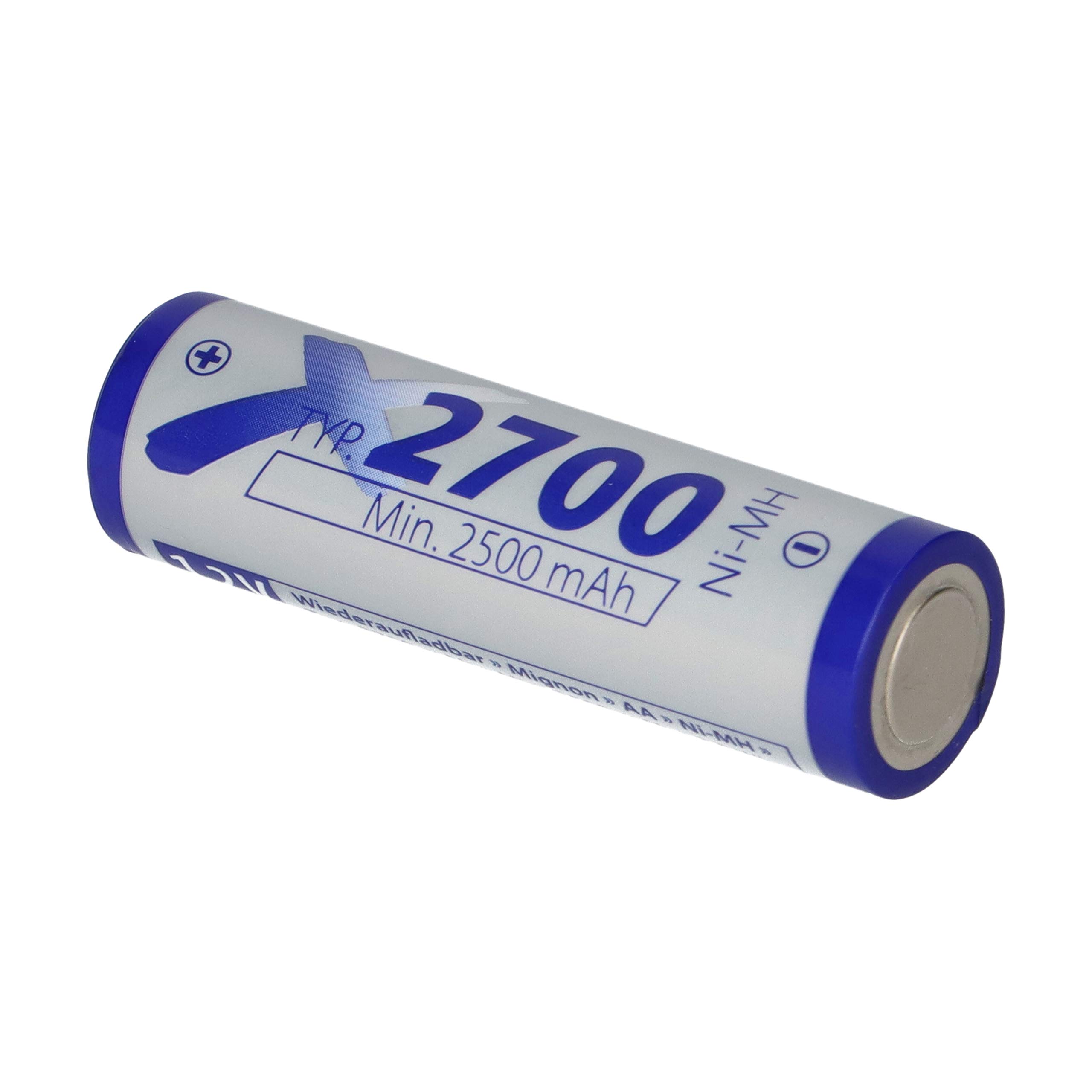 Lot de 16 piles AA Ni-MH 1,2 V 2700 mAh + 4 piles
