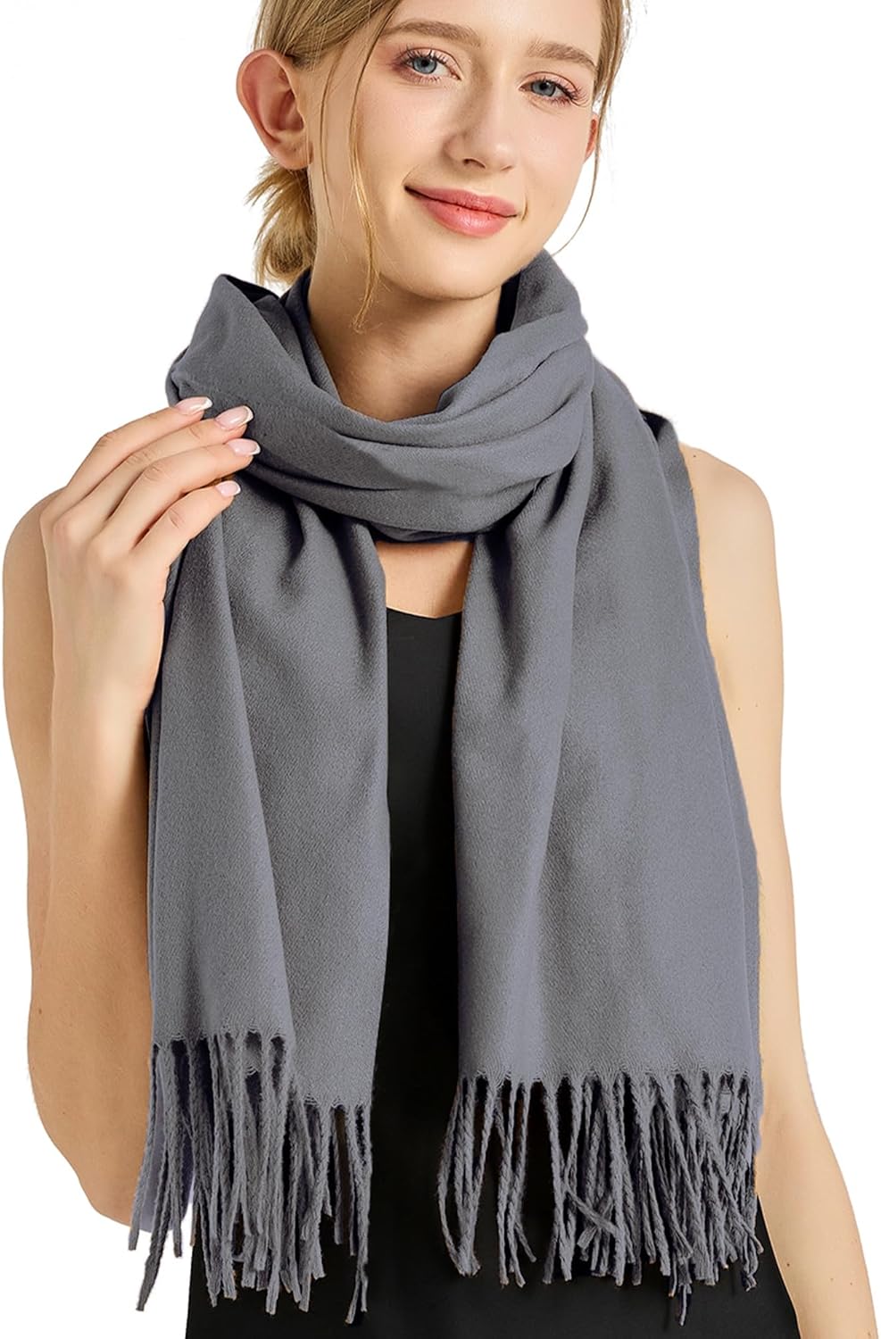 Ciormis Pashmina Scarf for Women, Soft Pashminas Shawls and Wraps for Evening Dresses, Wedding Bride Bridesmaid Shawls Scarf - Image 5