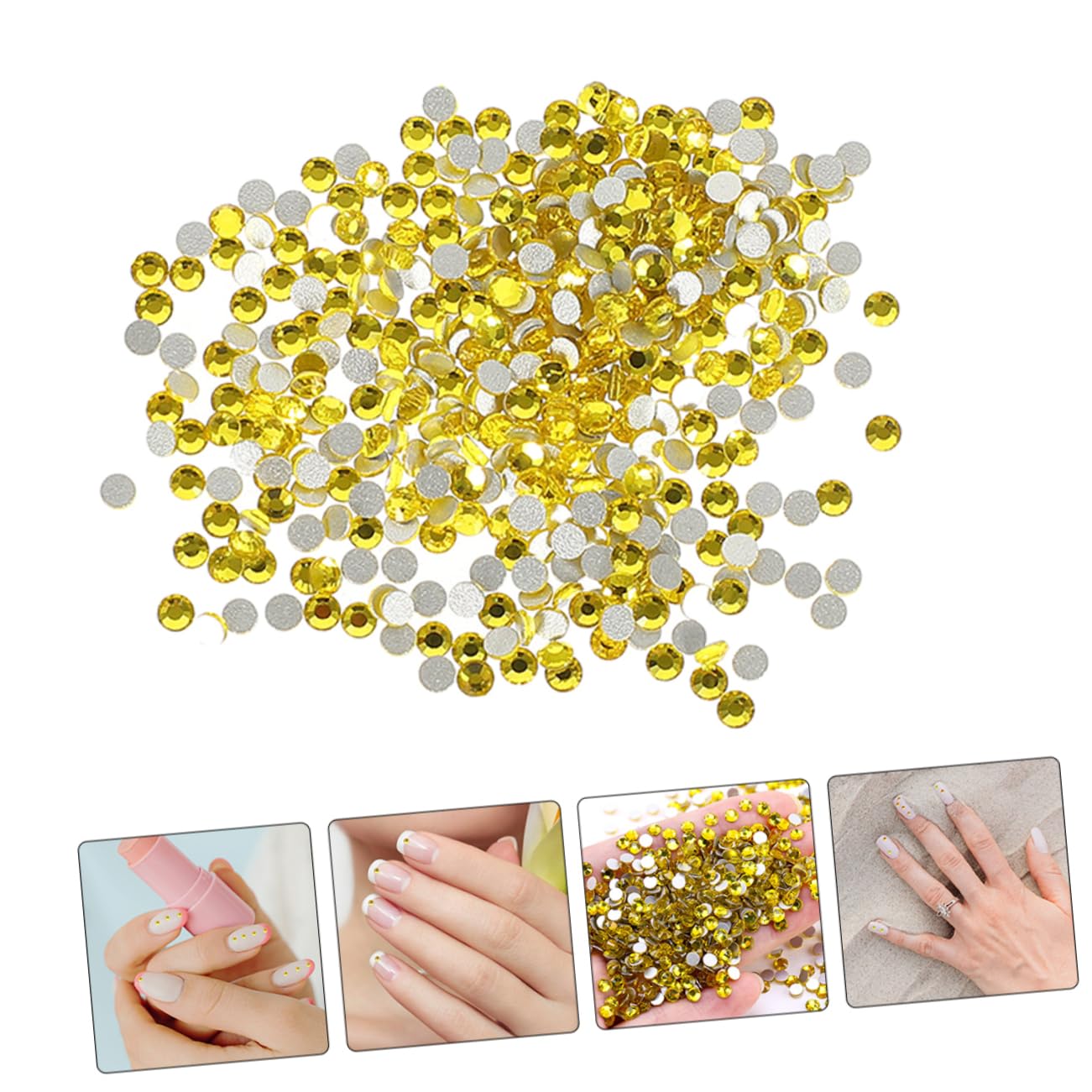 Operitacx 14400 Pezzi Di Cristallo Smalto Strass Accessori Per Unghie Nail Art Strass Gemme Per Unghie In Acrilico Fai Da Te Manicure Decori Gemme Per Le ie Fai Da Te