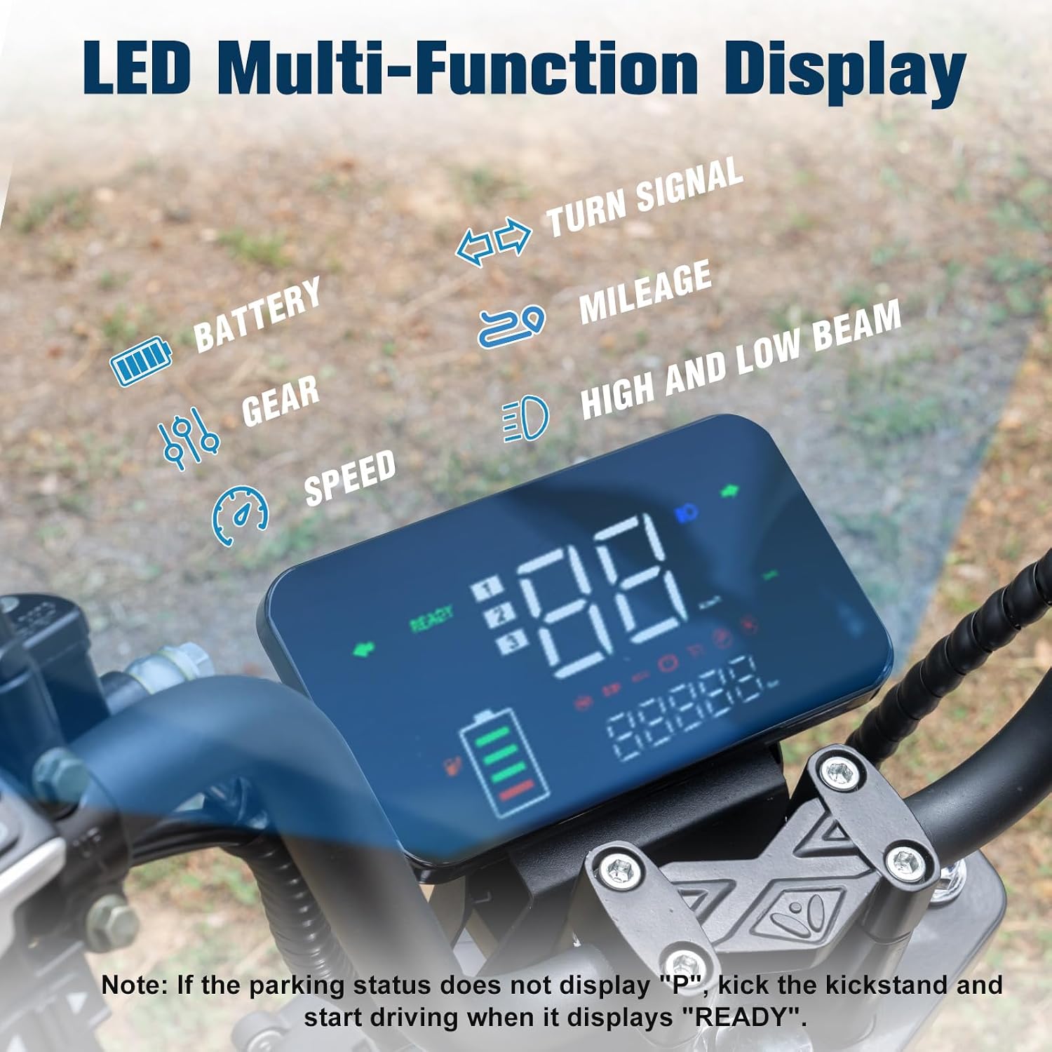 EVERCROSS Electric Motorcycle LCD Display