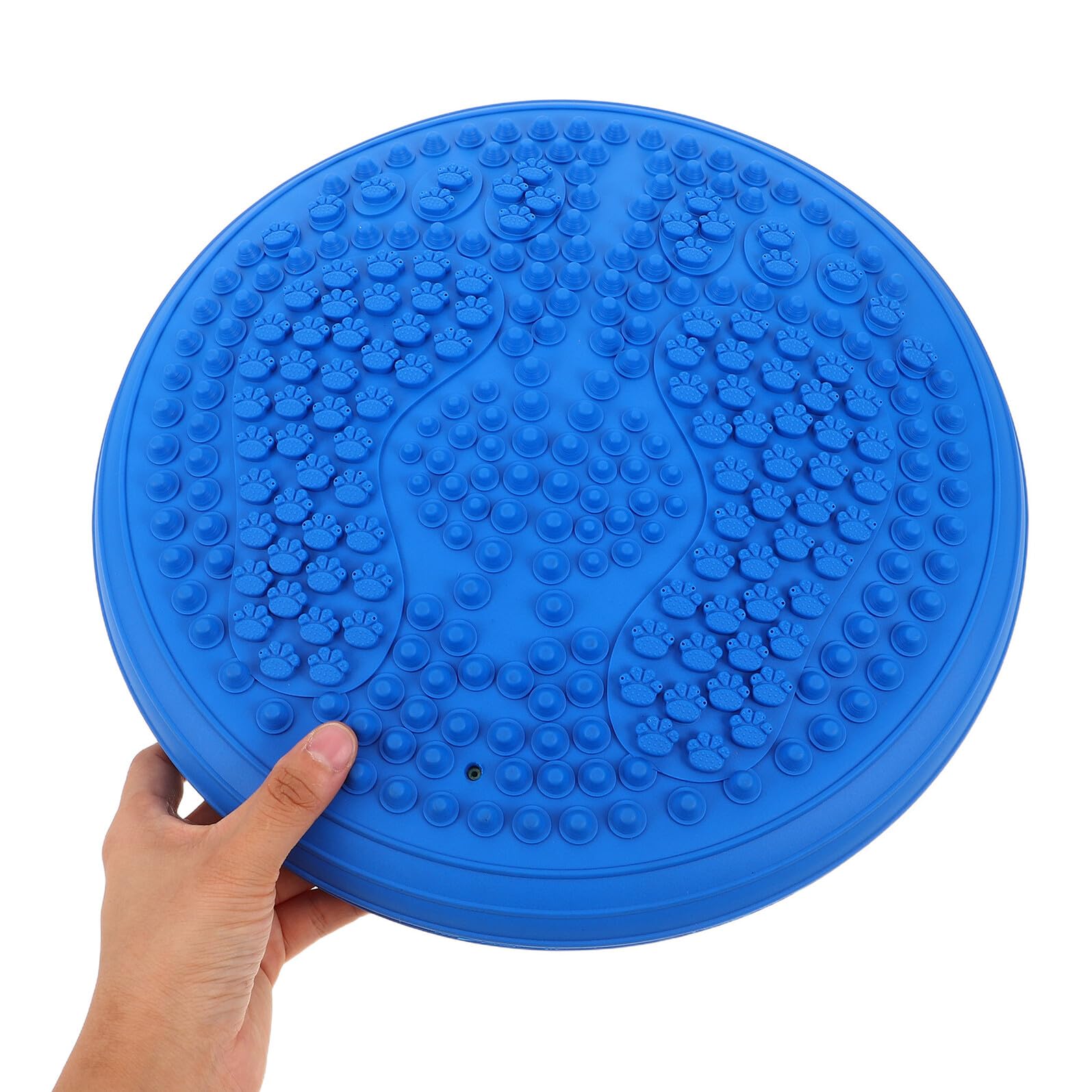 VANZACK Coussin Gonflable Bleu avec Pompe Tapis de Yoga Portable Épais pour Massage, Stabilité et Entraînement Fitness à la Maison ou en Plein Air