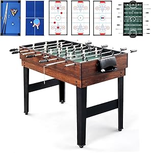 PEXMOR 6-in-1 Multi Game Table for Adults, Combo Game Table for Game Room, 48
