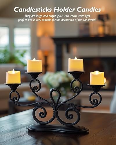 Miniatura 11 de Homemory Paquete de 24 velas votivas LED con control remoto de más de 400 horas, velas votivas LED con temporizador de 2/4/6/8H, velas de té que