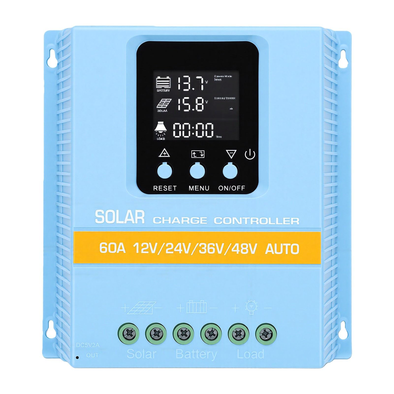 Dioche Kontroler ładowania Słonecznego MPPT 60A, Auto 12V 24V 36V 48V