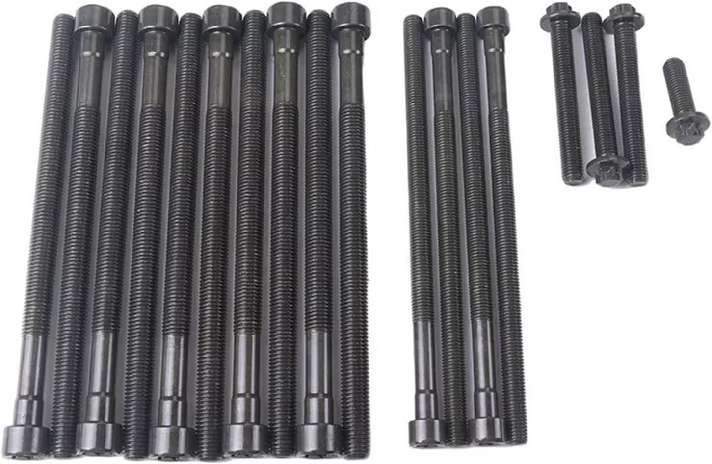 Engine Parts Cylinder Head Bolt Set 3.0 L L6 Gas DOHC Compatible with BMW 1 2 3 4 5 6 7 Series X1 X3 X4 X5 X6 3.0L L6 Gas DOHC N54 N55
