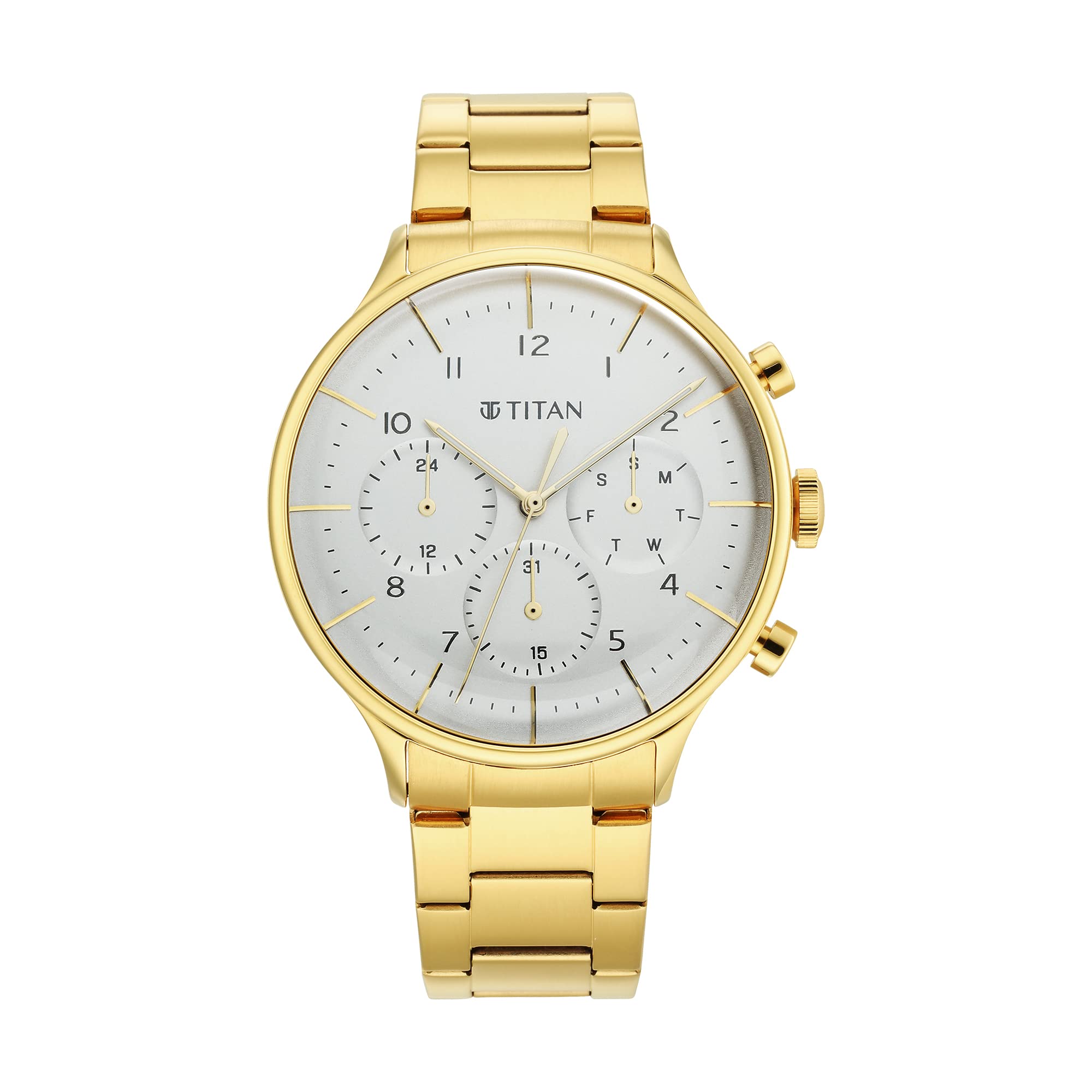Titan Urban Magic Silver Dial Quartz Multifunction Stainless Steel Strap Watch for Men-NS90102YM01 (B0B1N1H5LR) Amazon Price History, Amazon Price Tracker