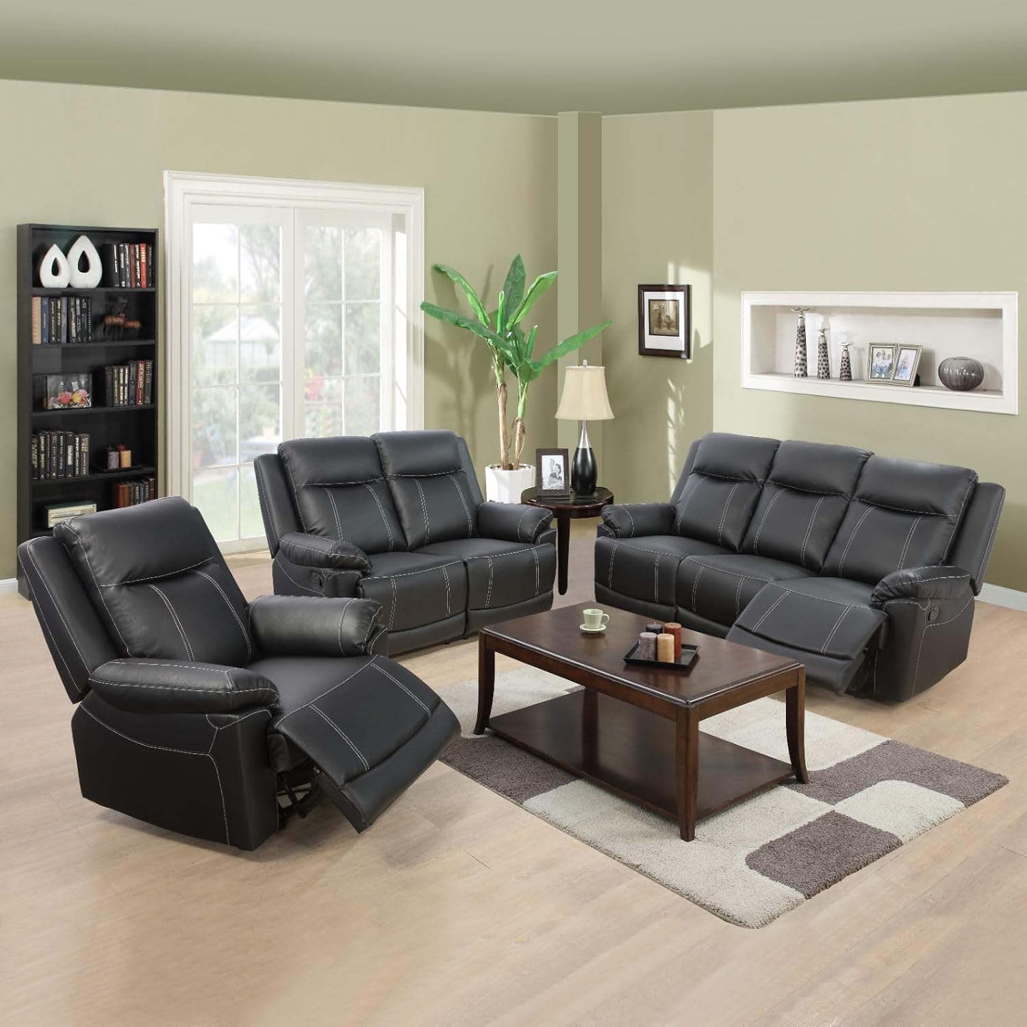 Amazon.com: Evedy Living Room Furniture Pieces Set Include Three-Seater ...