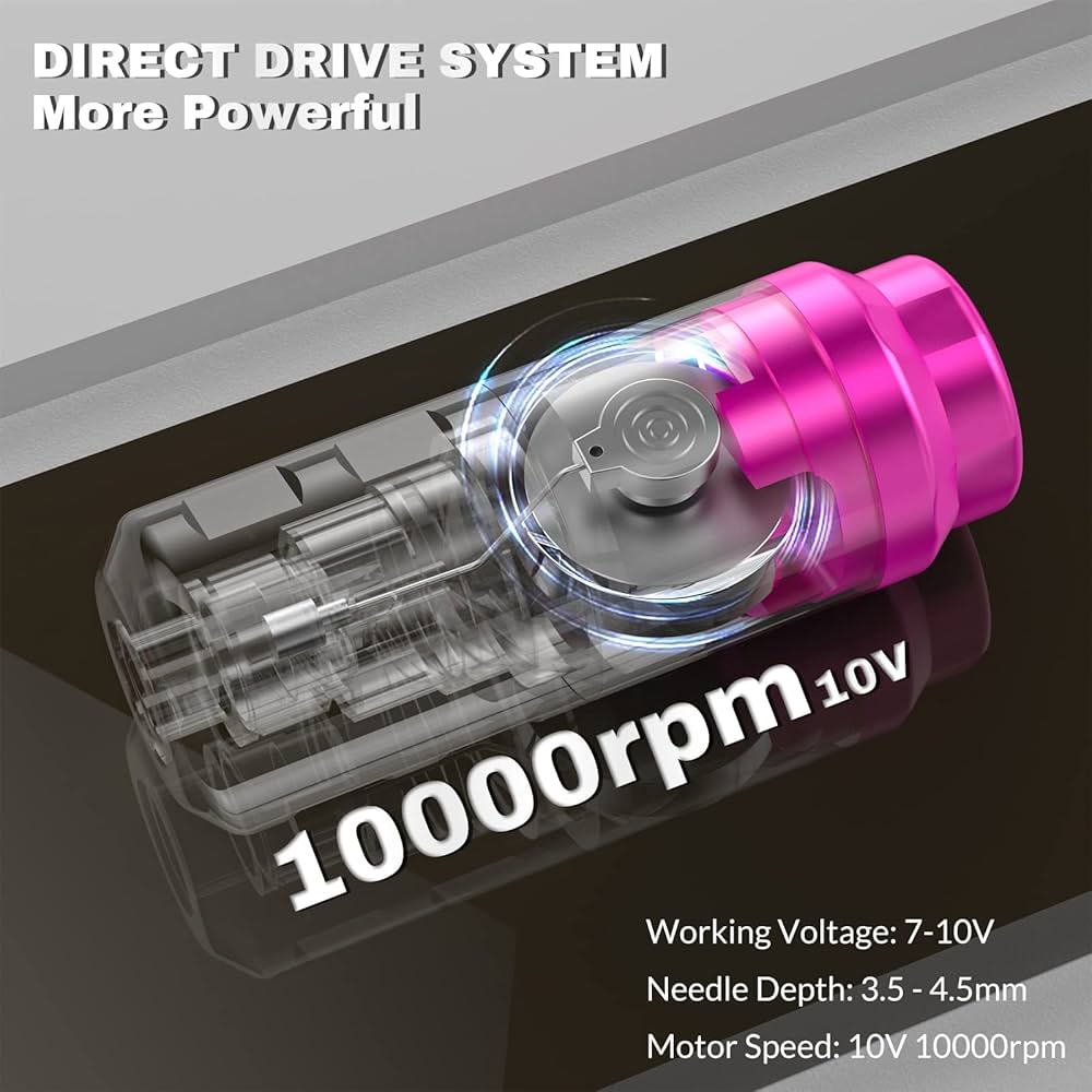 最終値下げワイヤレス タトゥーマシーン プリンター セット