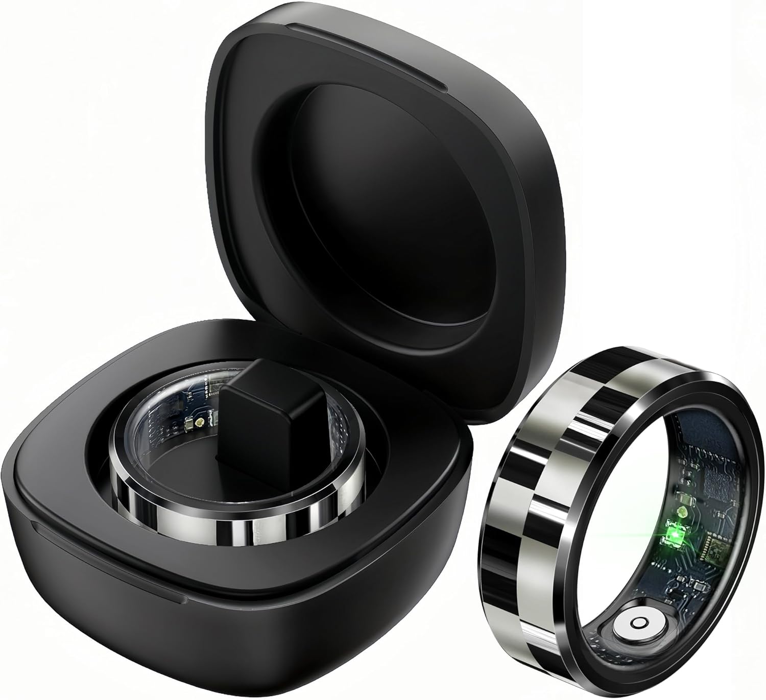 Amazon.com: YuYolex Smart Ring Sleep Tracker Heart Rate Monitor TikTok ...
