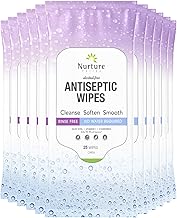 Nurture XL Antibacterial Body & Hand Wipes | Alcohol-Free Antiseptic Wet Sanitizer Towelettes for Germ Removal, Disinfecting Skin, Sanitizing Hands |Cleaning Cloths | Adults & Baby | Thick & Strong