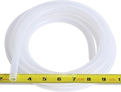 Tubo de silicona pura - 38" ID x 12" OD - Tubo de manguera de alta temperatura sin torceduras 500F (5 pies)