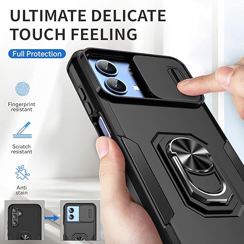 Miniatura 3 de Funda para Motorola Moto G Stylus 5G 2023 con funda deslizante para cámara + protector de pantalla de vidrio templado, protección completa de la