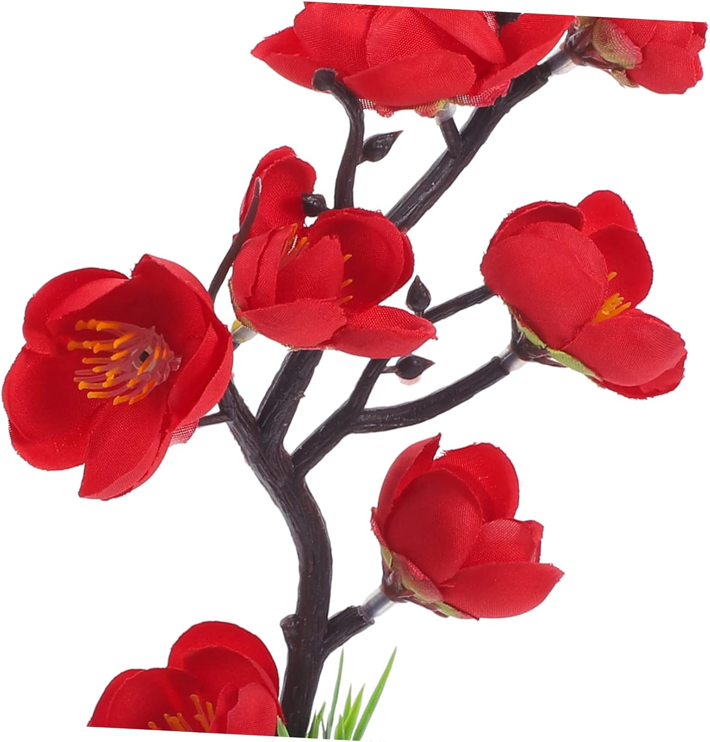 Cabilock Red Plum Flower Dish Decor for Sushi Plates and Cold Platters