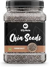 Elly Nuts 100% Natural and Premium Raw Unroasted Chia Seeds 1 Kg - Omega 3 and Fiber for Weight Loss - Diwali Gift Pack