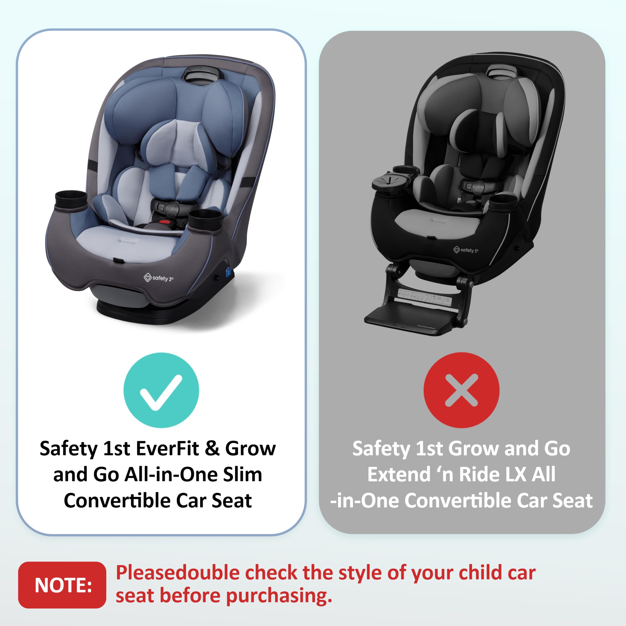 Taca na przekąski do fotelika samochodowego dla dzieci, kompatybilna z Safety 1st EverFit & Grow and Go All-in-One Slim Cabrio fotelik samochodowy, taca na przekąski i akcesoria, nadaje się do