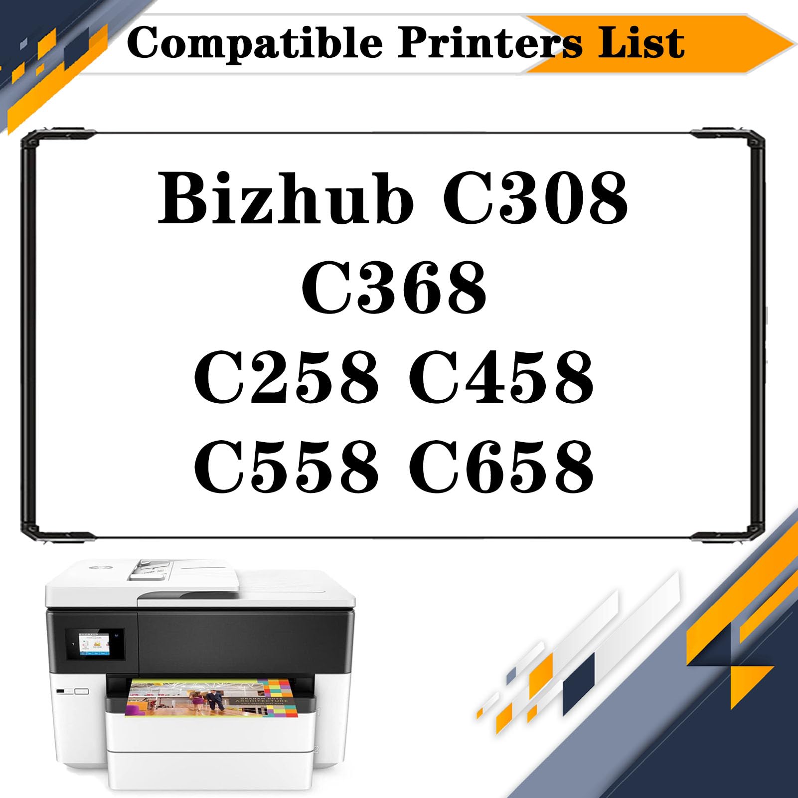 DR-313 DR313 Imaging Drum Kit, compatibile per Konica Minolta Bizhub C308 C368 C258 C458 C558 C658 Stampanti 【Volume di stampa elevato con chip】 Cyan*1