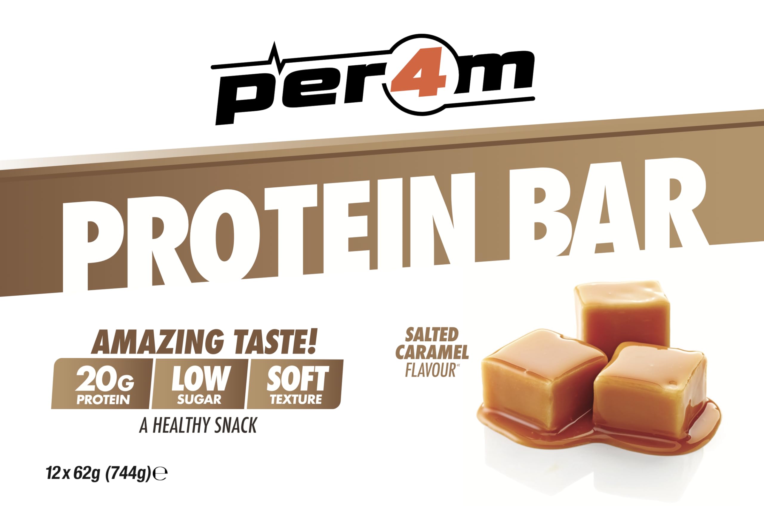Per4m Protein Bar (12x62g) Salted Caramel