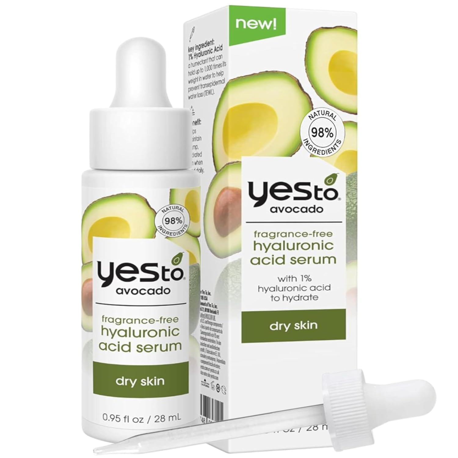 Yes To Avocado Fragrance-Free Hyaluronic...