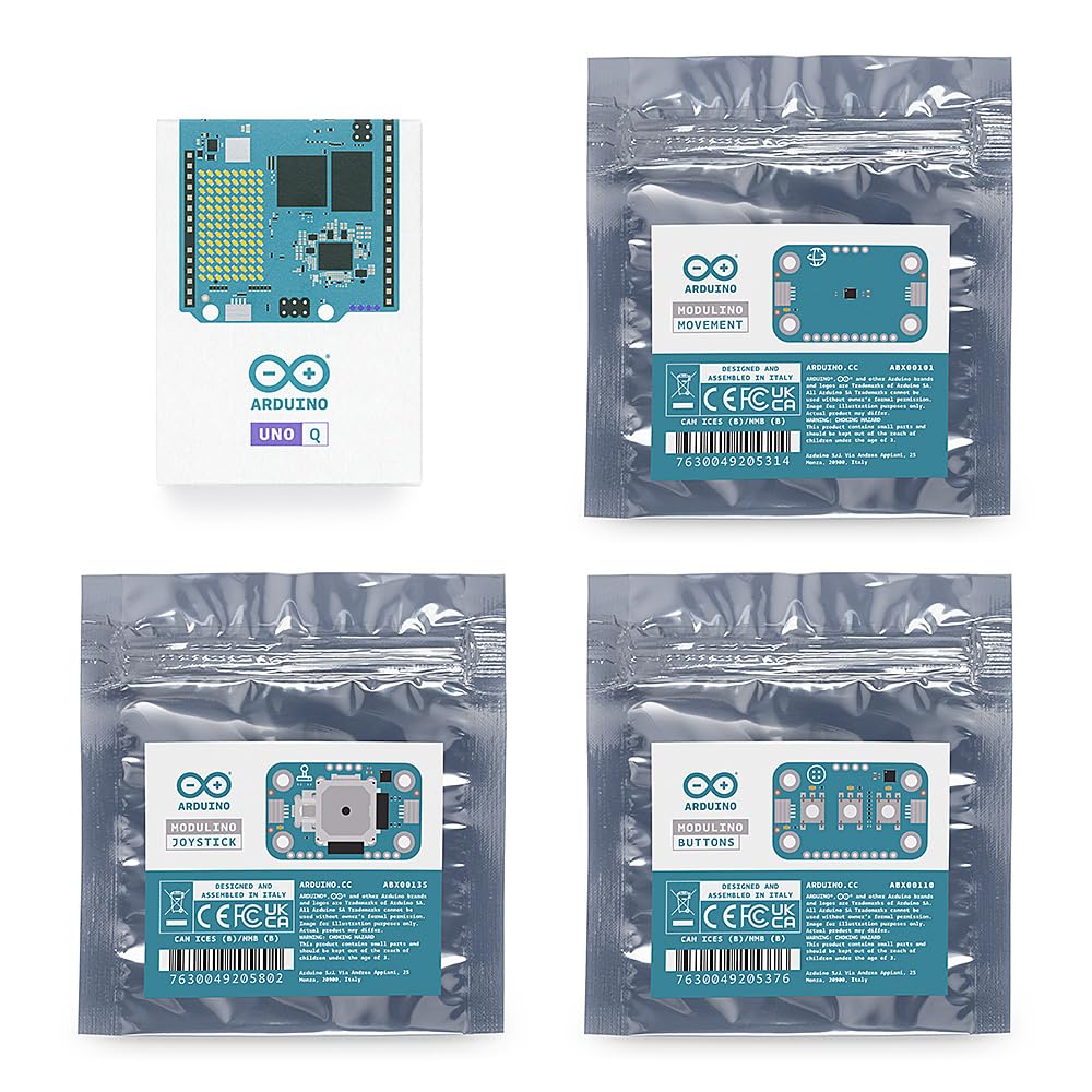 Arduino UNO Q Arcade Bundle – Costruisci la tua arcade retrò personalizzata