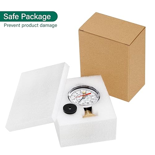 Miniatura 21 de Measureman - Manómetro de presión de agua de 0-200 psi, esfera de 2.5", medidor de presión para boquilla de manguera, probador de presión de agua