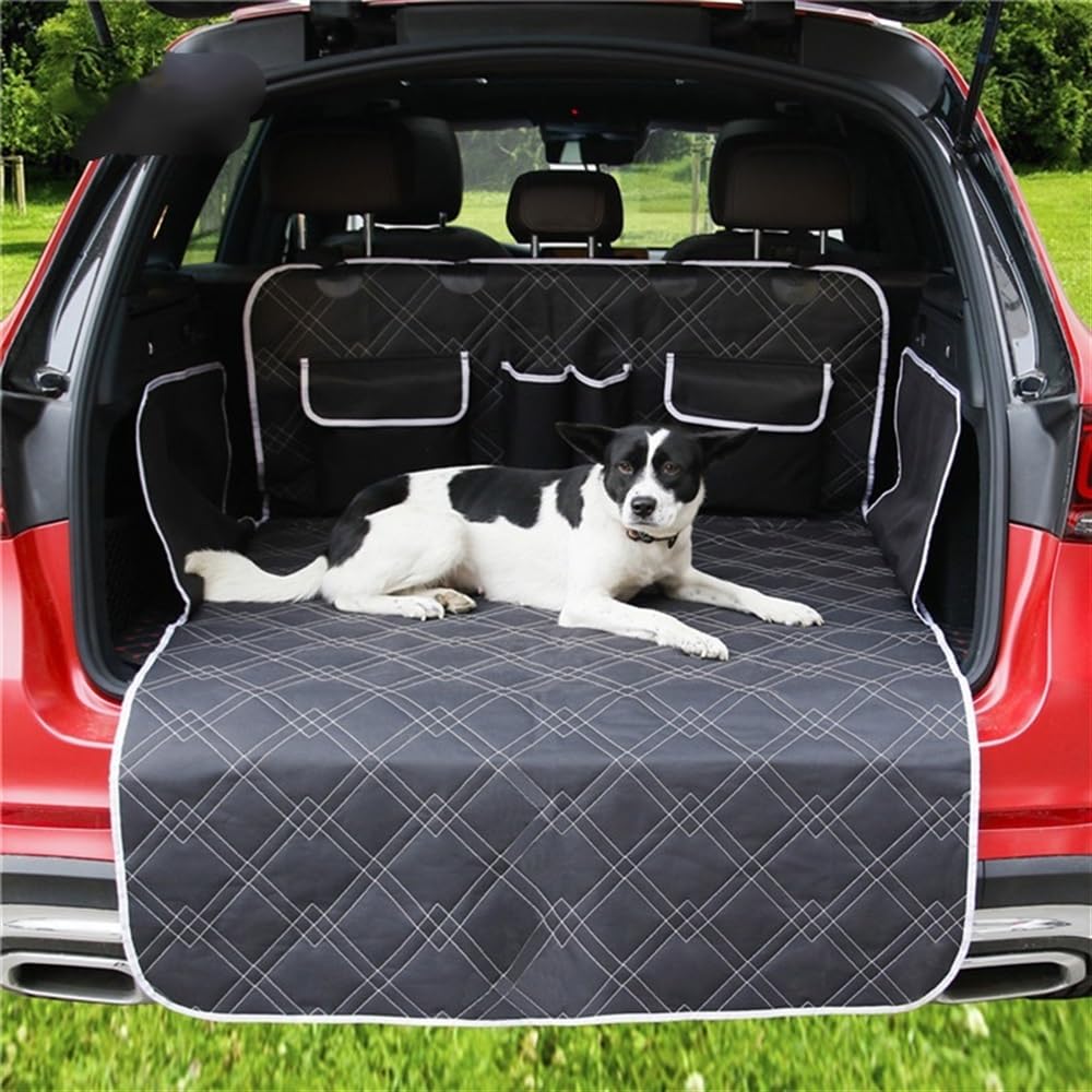 Funda Perros Coche Cojín para Maletero de Coche para Perros, Funda para Asiento de Coche para Mascotas, cojín para Hamaca Grande para Perros y Mascotas Protector Coche Perros