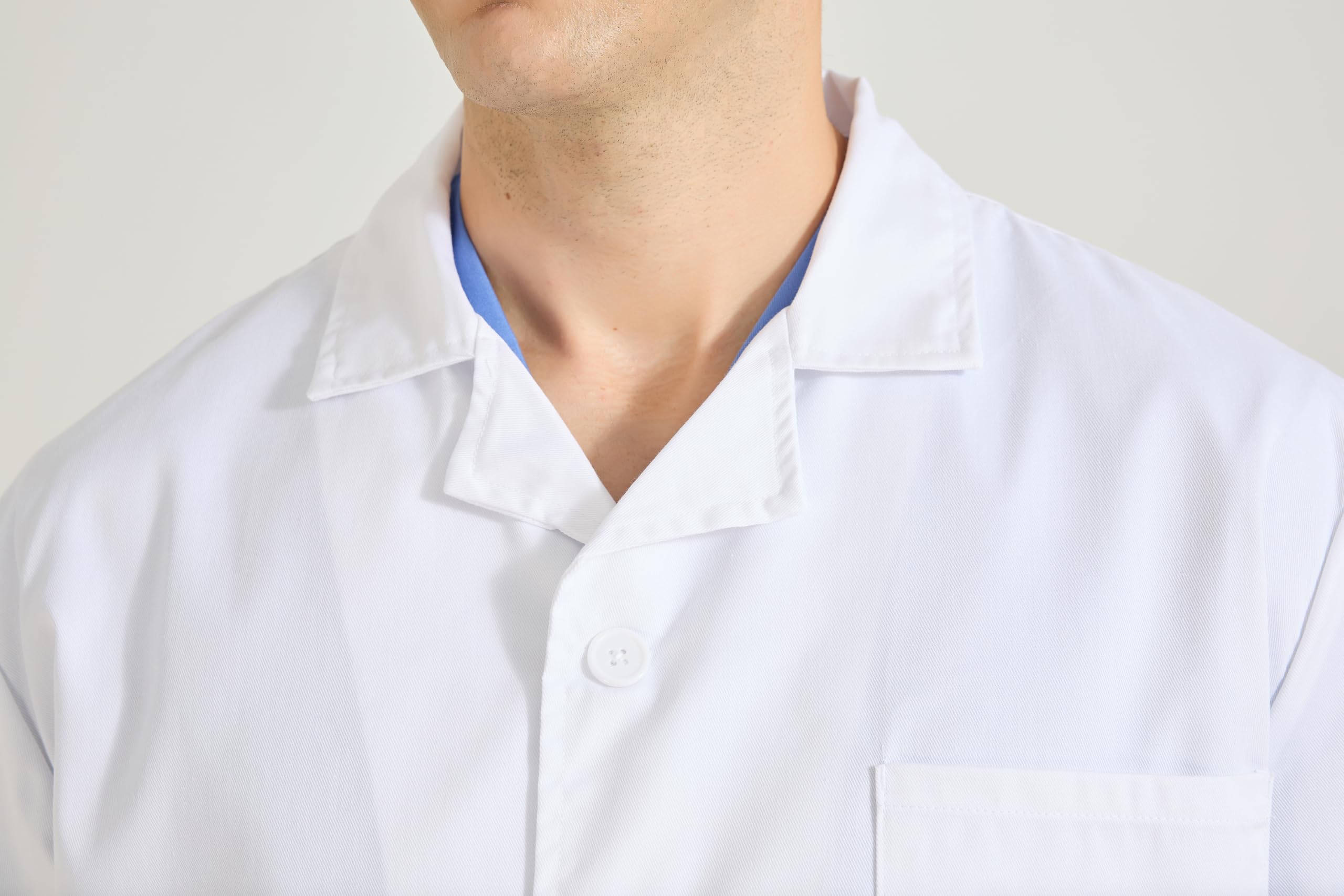 Misemiya - blouse blanche chimie unisexe - blouse medicale homme - blouse laboratoire homme - blouse de travail femme 8165