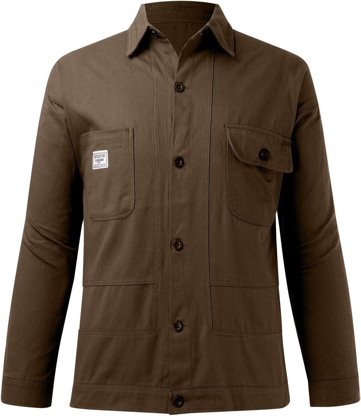 Men's Casual Denim Jacket Stylish Loose Fit Retro Work Shirt for Everyday Wear and Outdoor Activities