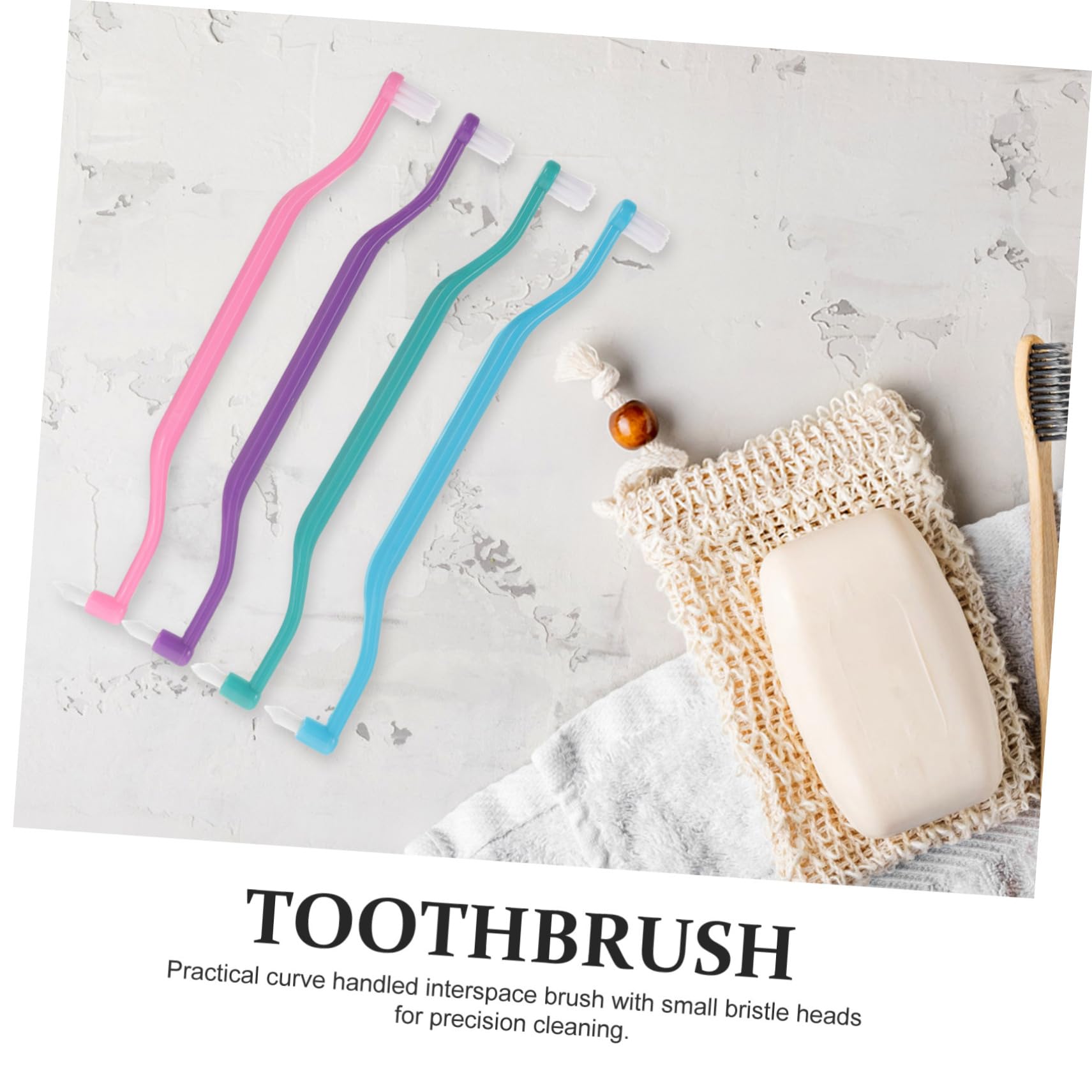 BESTYASH 5 Ensembles Brosse À Dents À Double Tête Pour Entre Les Brosses À Dents Gencive Brossettes Interdentaires Brosse Inter-espace Quotidienne Brosses À Dents À Double Tête 4 Pièces * 5