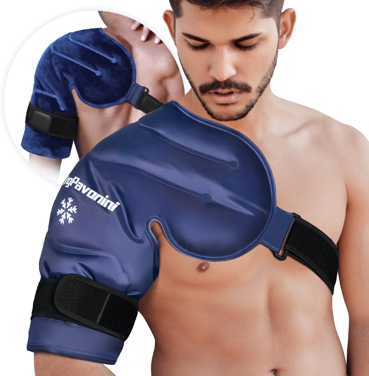 XL Shoulder Ice Pack Rotator Cuff Cold Therapy, Reusable Gel Ice Pack for Shoulder