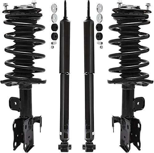 Miniatura 27 de Detroit Axle - Amortiguadores para Chevy Trailblazer EXT SSR GMC Envoy XL XUV Buick Rainier Saab 9-7x Isuzu Ascender 2 puntales delanteros con