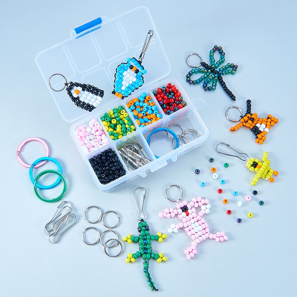 Fournitures Bijoux 40 Porte-Clés à Perles Métalliques SUNNYCLUE Avec 20 Anneaux Ouverts - Kit Fabrication Bijoux Et Breloques DIY Accessoires Porte- clés Métalliques Fournitures Bijoux 40 Porte-Clés à Perles Métalliques SUNNYCLUE Avec 20 Anneaux Ouverts - Kit Fabrication Bijoux Et Breloques DIY Accessoires Porte- clés Métalliques