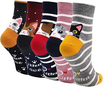 Funny Socks Women's Colourful Cotton Socks Funny Socks Women's Animal Socks Women Christmas Socks