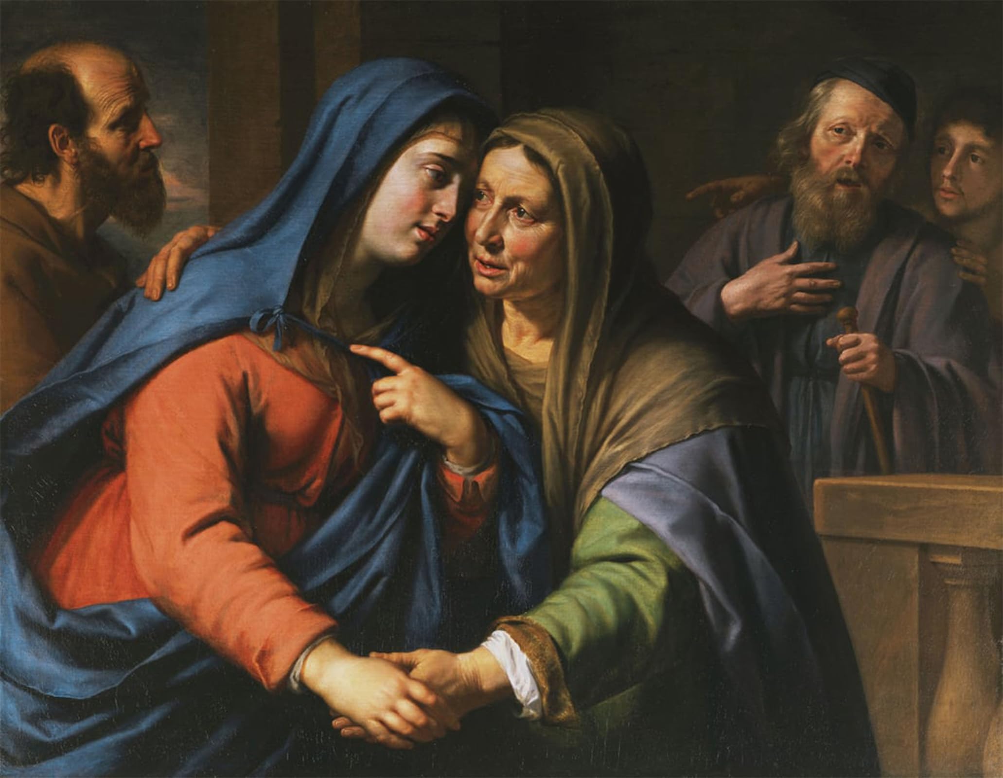 ARTXLXXBN Famous Painting Art Wall Decor Abstract Art Picture the Visitation by Philippe De Champaigne Animal Pictures for Home Decor 60x90cm
