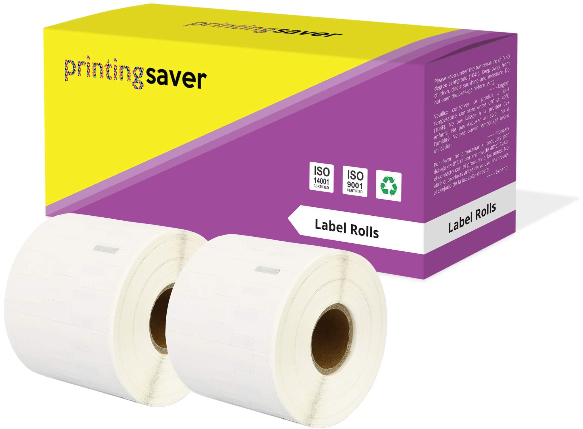 Printing Saver2X 11351 11 x 54 mm Compatible Jewellery Labels Rolls (1500 Labels per Roll) for LabelWriter 310 320 330 4XL 400 450 Turbo/Twin Turbo/Duo & Seiko SLP Label Printers