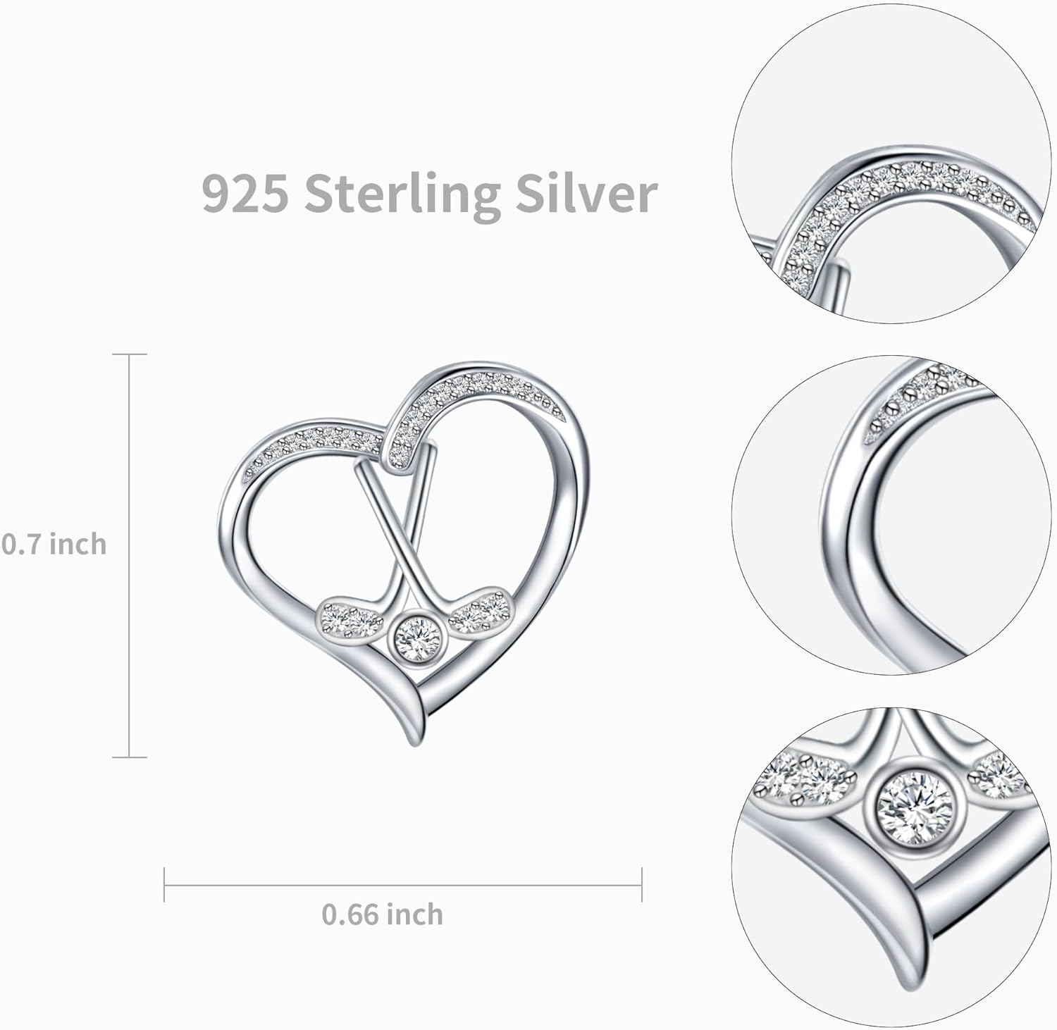 Golf/Tennis Earrings for Women Golf Gifts 925 Sterling Silver Funny Golf Balls New Years Earrings for Women Golf Accessories Womens Golf Sports Dangle Earrings Zircon Jewelry for Women Gifts - Image 6