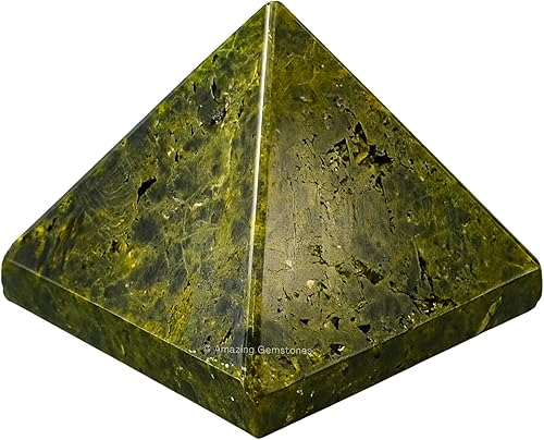 Miniatura 118 de Amazing Gemstone Piedras curativas de cristal de piedra de sangre africana, gran figura piramidal de 2 pulgadas de pirámide de piedra natural