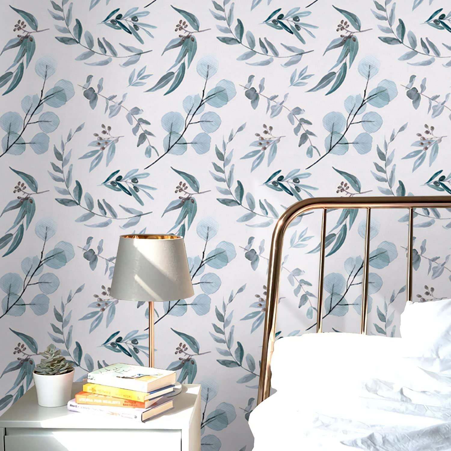 Timeet Wallpaper Peel and Stick Wallpaper Boho Leaf Removable Wallpaper ...