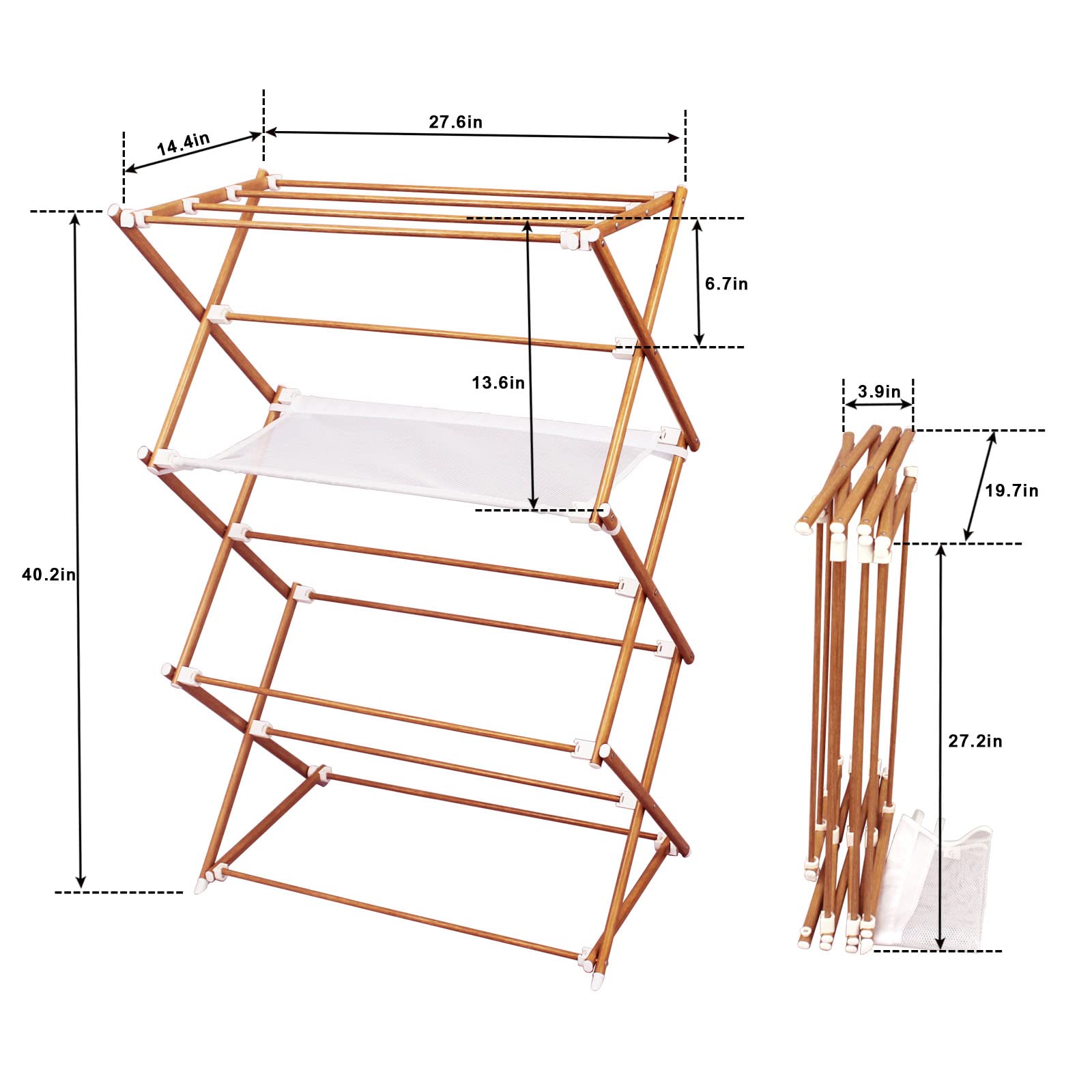 Wooden Clothes Drying Rack Large Lehman's, 51 OFF