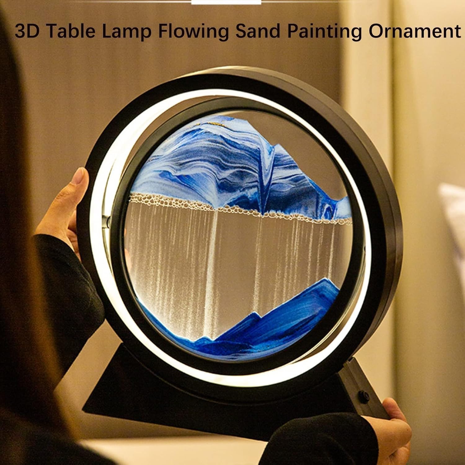 Lampada da scrivania a LED con scena 3D per interni e illuminazione ambientale