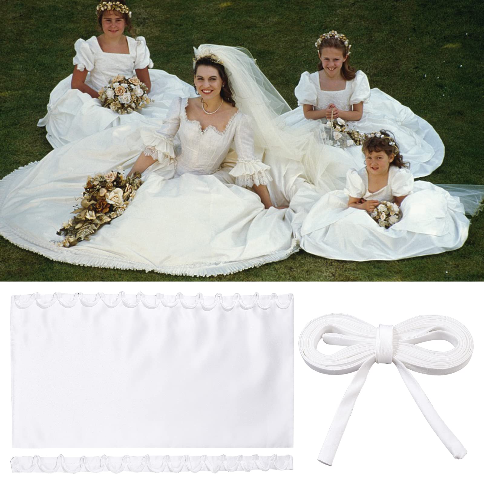 Amazon.com: AHANDMAKER Wedding Gown Corset Kit Zipper Replacement  Adjustable Fit Satin Corset Back Kit Lace up, for Formal Prom Dress  (White): Clothing, Shoes & Jewelry