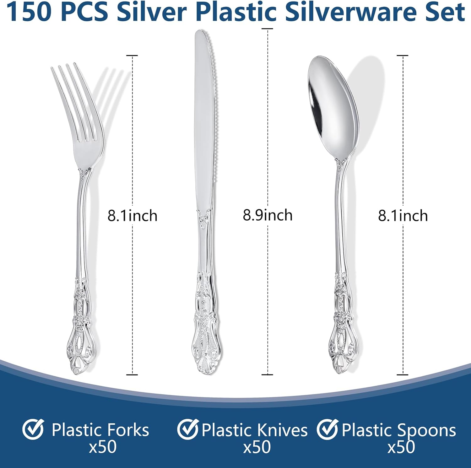 Sier Plastic Sierware - Heavy Duty Sier Disposable Cutley - Fancy