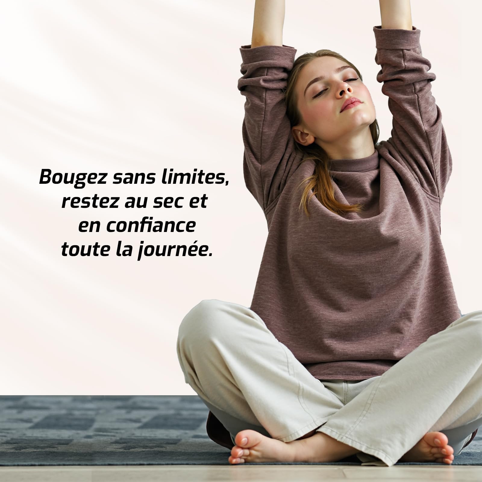 SUNKISS Couches Adulte Femme - Culottes Jetables Incontinence - Slips Absorbants Post-Partum et Maternité - Protection Urinaire Maximale - Beige - Taille XL - 16 Unités