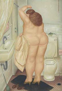 Get Custom Art - (Fernando Botero Tribute to Bonnard - Poster Print, Famous Paintings Wall Art Décor - 24x36 inch