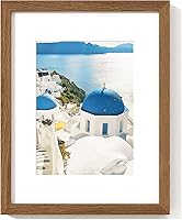 Vista 29 de Axeman Marco para póster de 18 x 24 pulgadas con paspartú para 16 x 20 pulgadas, marco de fotos de madera maciza de roble con vidrio templado, marco