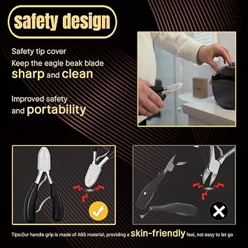 Nail Clippers for Thick Nails Heavy Duty,Ingrown Thick Toenails Scissors