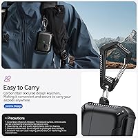 Vista 6 de for AirPods Pro 2nd/1st Case (2023/2022/2019) with Phone Stand,（with Automatic Snap Switch） Carbon Fiber Design Protection Cover with Cleaning