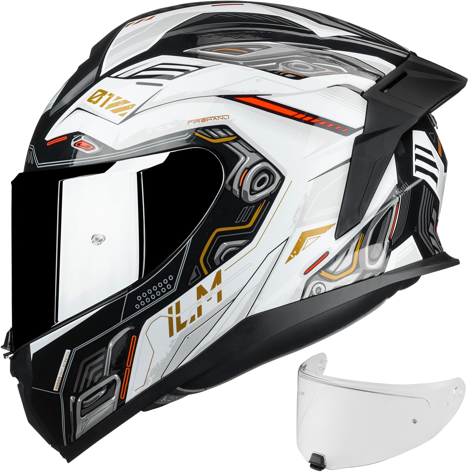 Motorcycle Helmet Full Face for Men Women Powersports Street DOT MF510A