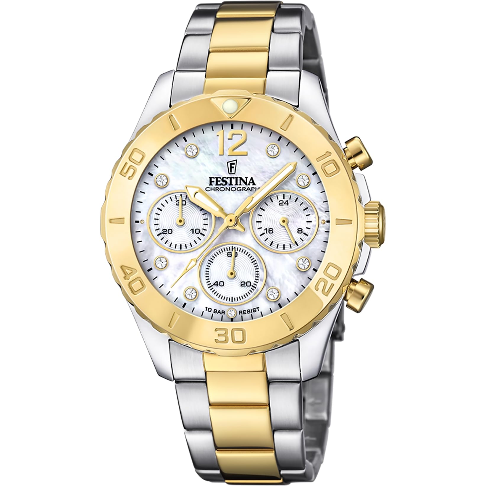 Festina Damenuhr Analog aus Edelstahl 316l Multi
