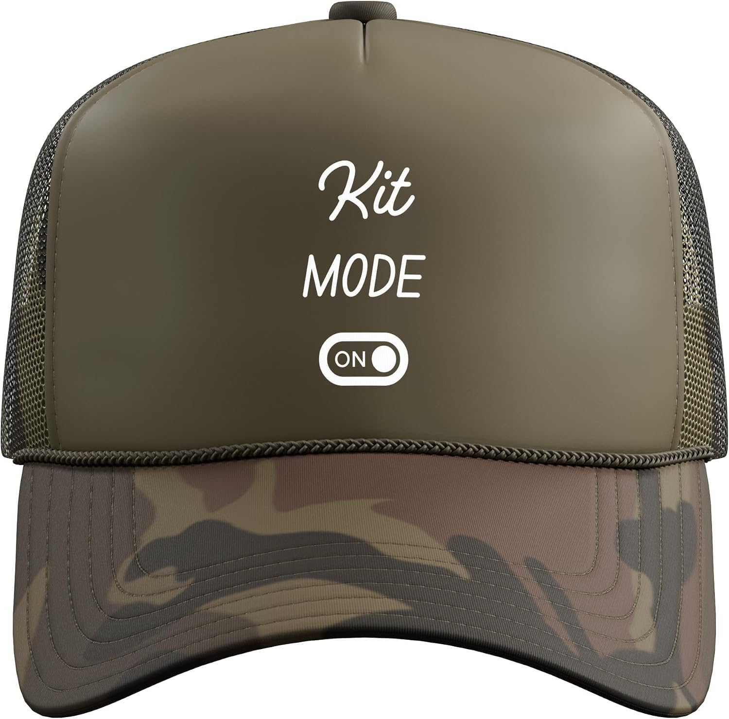 Kit Mode On Name Trucker Hat with Adjustable Mesh Back image 2