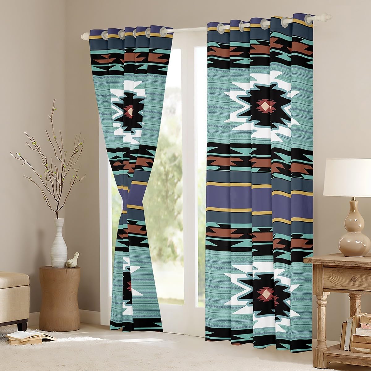 Western Echo Quilted Curtains NCU0NNT2820